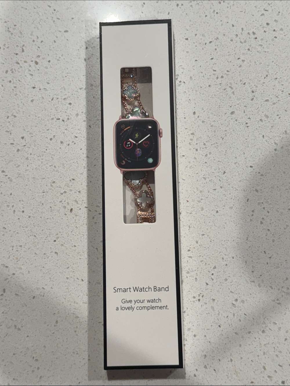 Rose Gold Decorative Smart Watch Band - Fits Popular Smartwatches